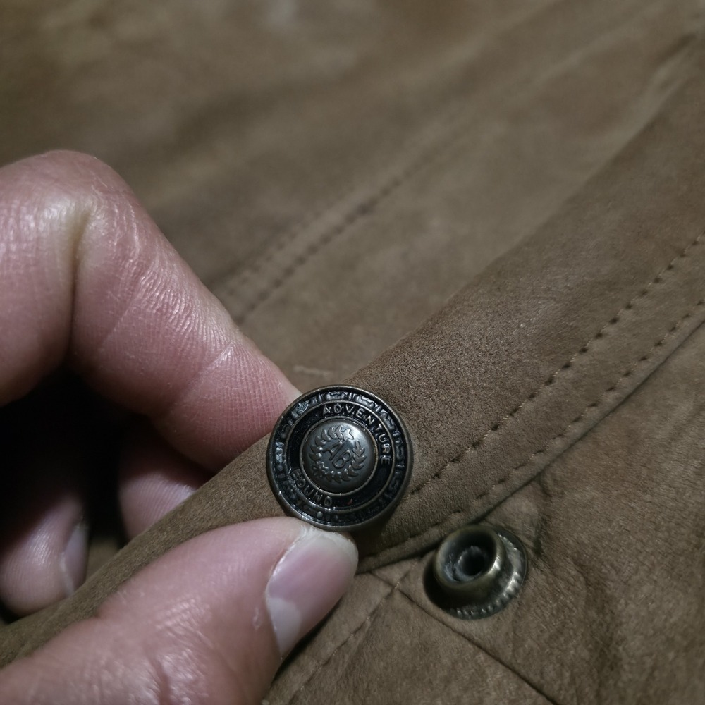 Wilsons Adventure Bound Women's Medium Trench Coat Leather Jacket Brown - Picture 8 of 14